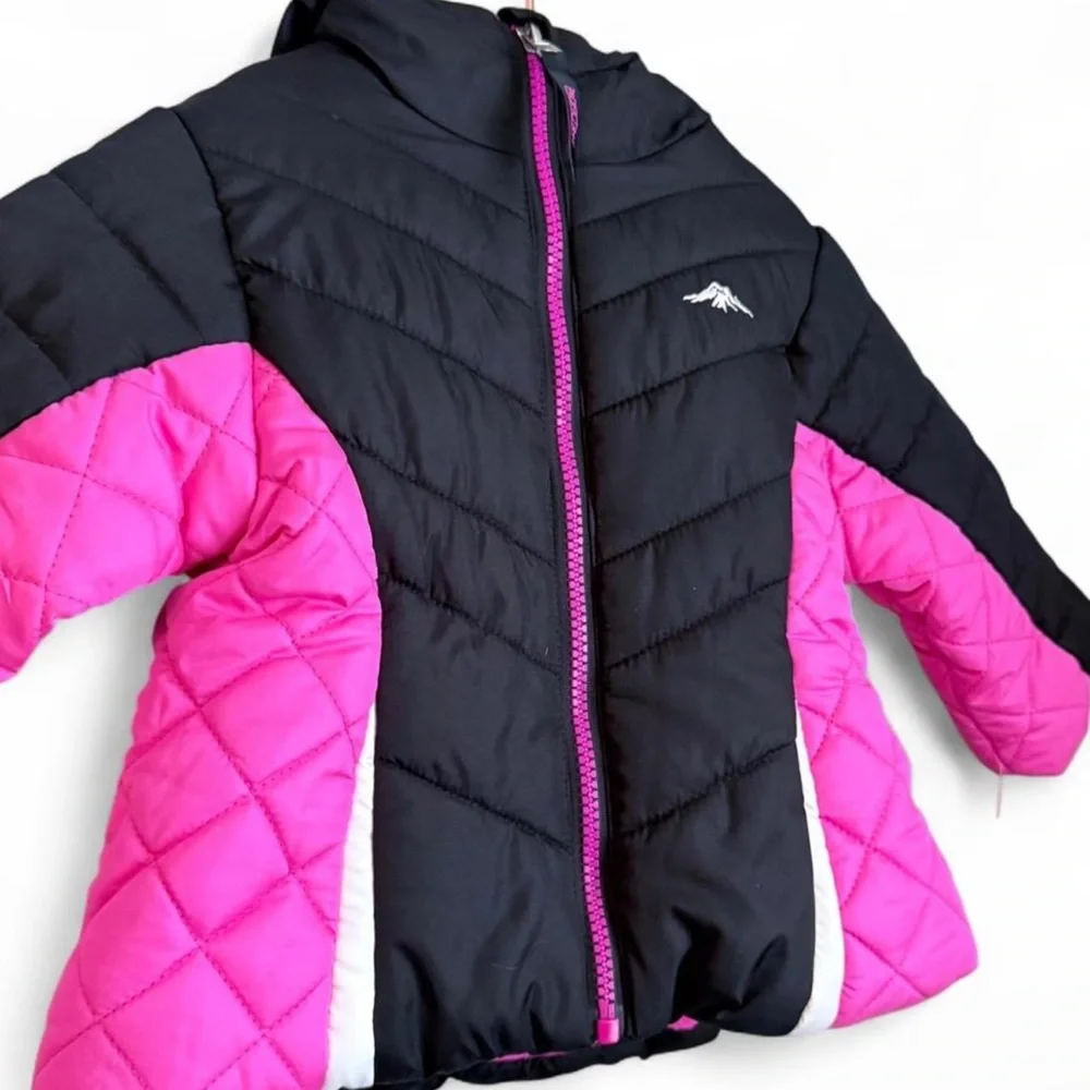 Girls Kids Pacific Trail Two Piece‎ pink and black winter vacation snowsuit